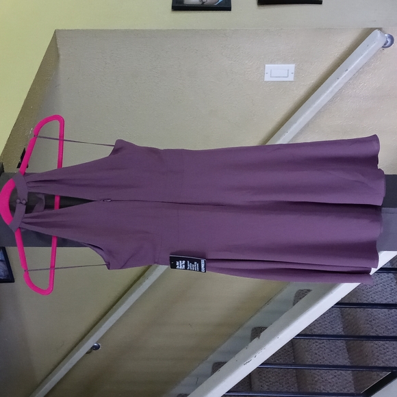 Express Plum Sleeveless Halter Mini Dress Women's Size 0 NWT - Picture 4 of 6